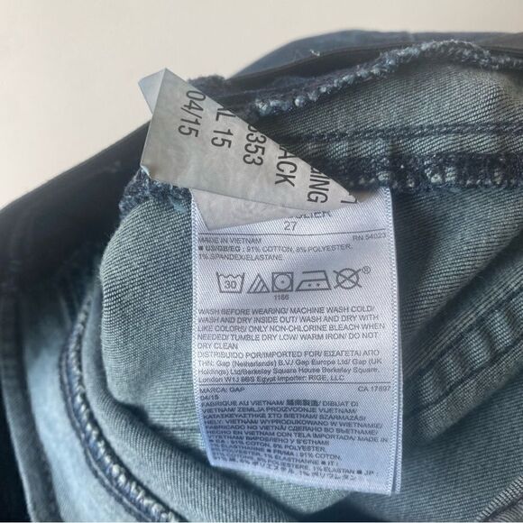 Gap revolution pull on legging/jean jegging EUC size 27 - Picture 5 of 6